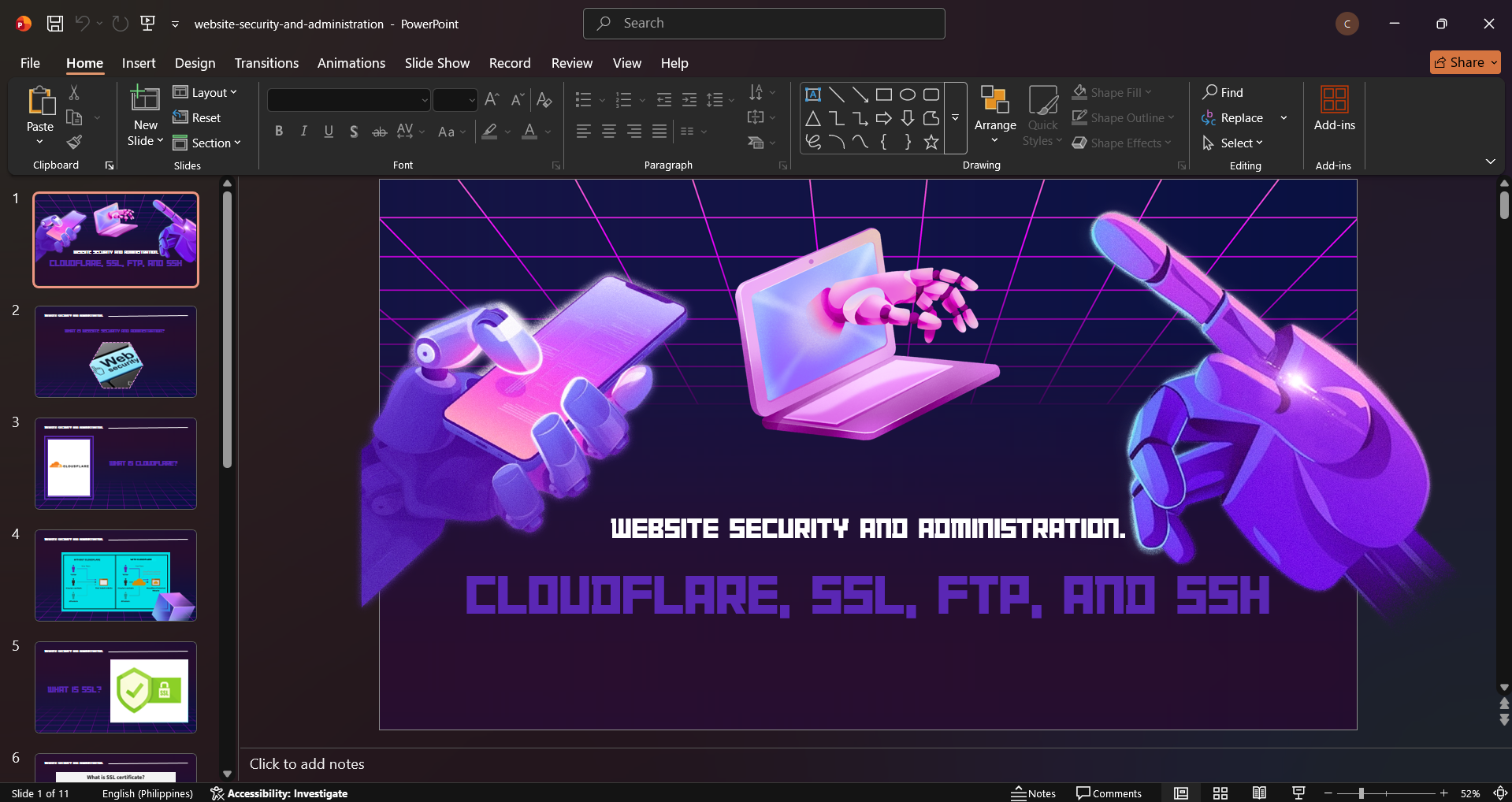 SSL and Website Security Presentation slide